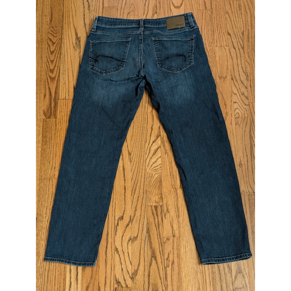 Mavi Jeans Zach Straight Leg Men's 33x29 Dark Wash Stretch Cotton Denim Zip Fly - Picture 7 of 15